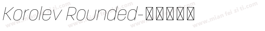 Korolev Rounded字体转换